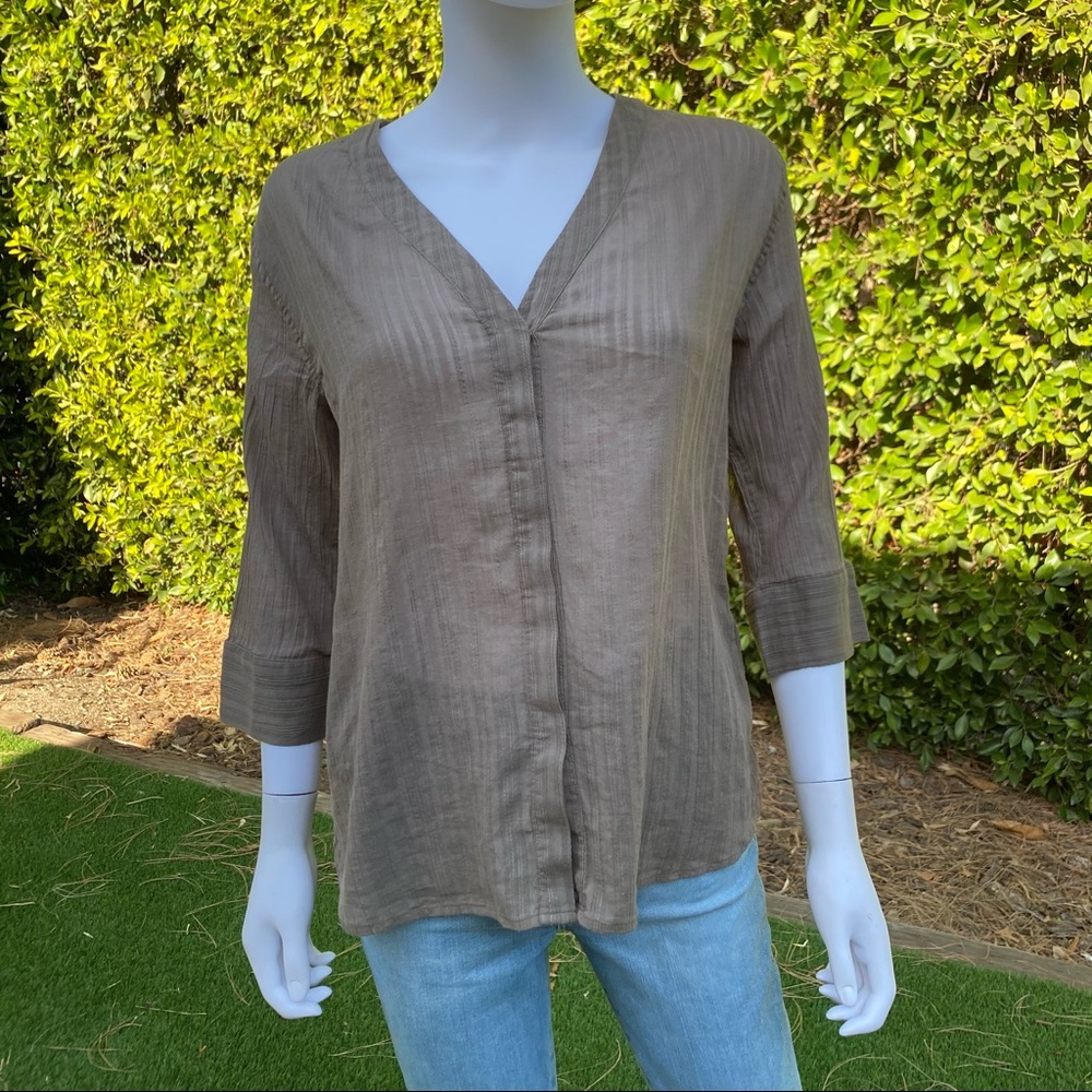 ALLSAINTS Wairyn 3/4 Sleeve Shirt - Picture 7 of 10